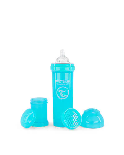 Zobrazit detail výrobku TWISTSHAKE Kojenecká láhev Anti-Colic 330 ml pastelově modrá + 2 měsíce na vrácení zboží