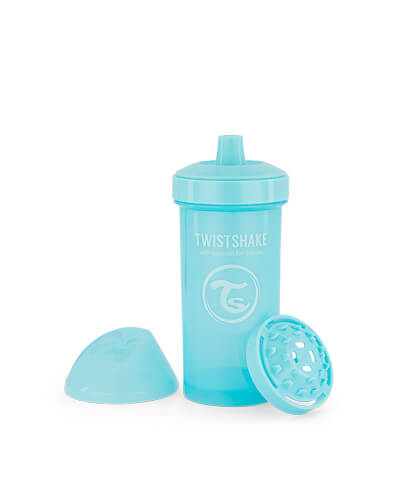 Zobrazit detail výrobku TWISTSHAKE Netekoucí lahev s pítkem 12m+ 360 ml pastelově modrá + 2 měsíce na vrácení zboží