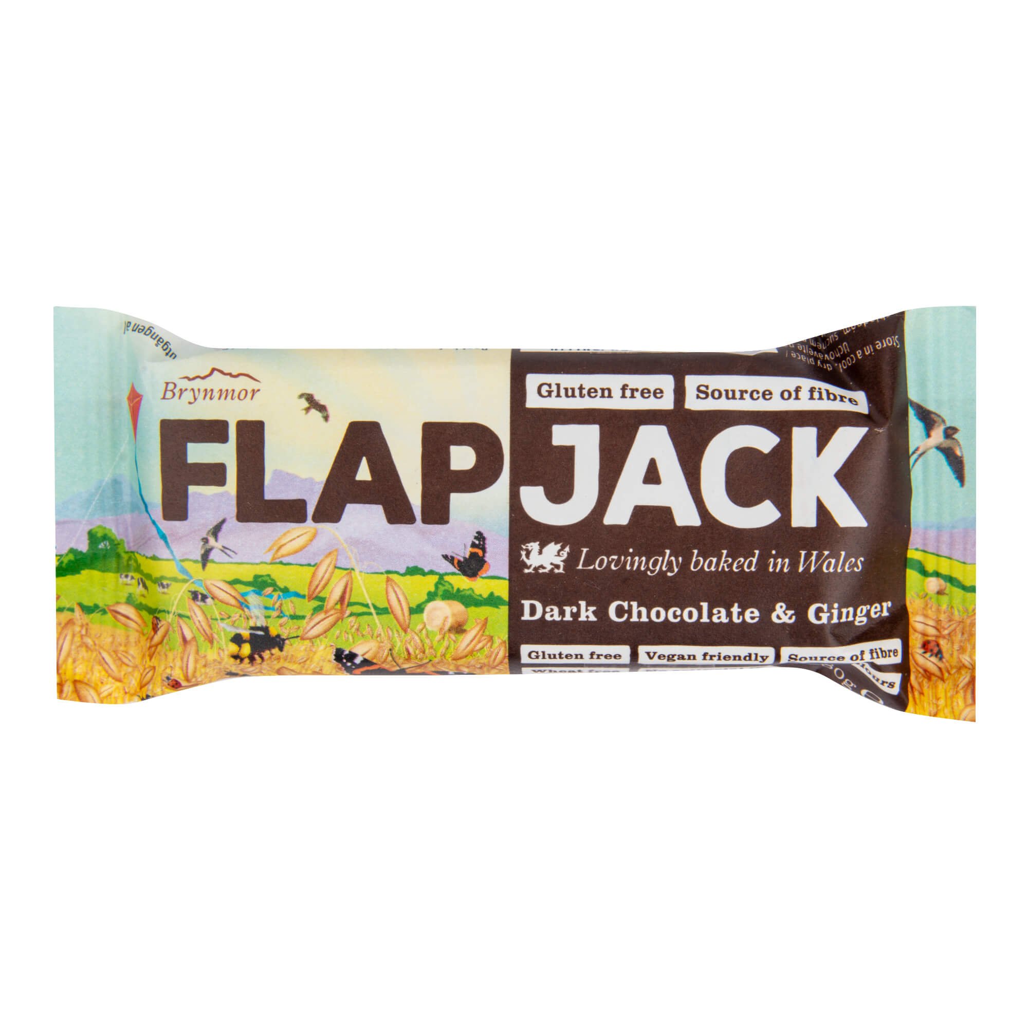 Zobrazit detail výrobku Wholebake Flapjack ovesný čokoláda se zázvorem bezlepkový 80 g + 2 měsíce na vrácení zboží