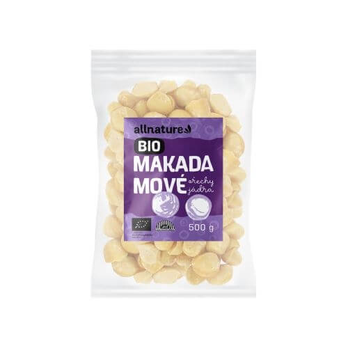 Zobrazit detail výrobku Allnature Makadamové ořechy BIO 500 g + 2 měsíce na vrácení zboží