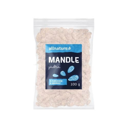 Zobrazit detail výrobku Allnature Mandle s kokosem a skořicí 100 g + 2 měsíce na vrácení zboží
