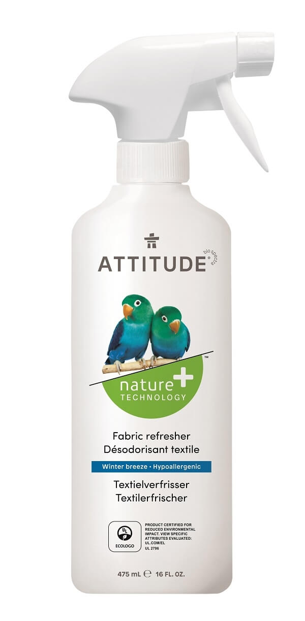 Zobrazit detail výrobku Attitude Přírodní osvěžovač textilu Nature+ s vůní ledovce s rozprašovačem 475 ml + 2 měsíce na vrácení zboží