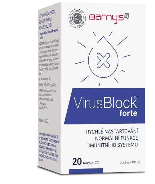 Zobrazit detail výrobku Barny´s VirusBlock forte 20 kapslí + 2 měsíce na vrácení zboží