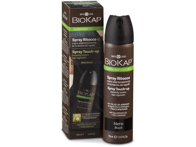 Zobrazit detail výrobku Biokap Nutricolor Delicato Spray Touch Up - Černá - 75 ml