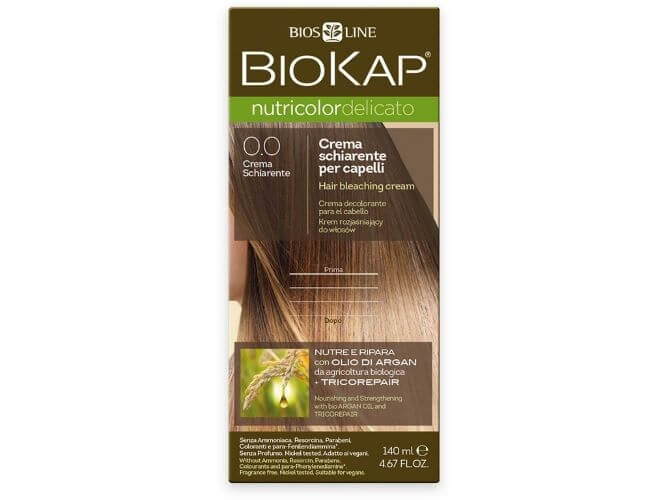 Zobrazit detail výrobku Biokap NUTRICOLOR DELICATO - Barva na vlasy - 0.0  Zesvětlovač 140 ml + 2 měsíce na vrácení zboží