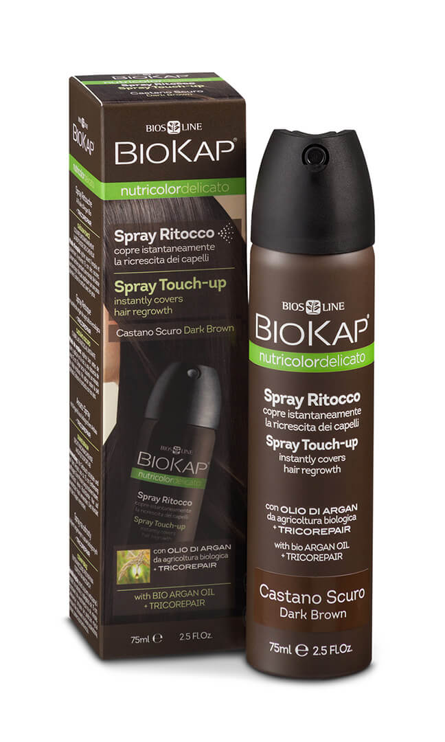 Biokap Nutricolor Delicato Spray Touch Up - Hnědá tmavá - 75 ml