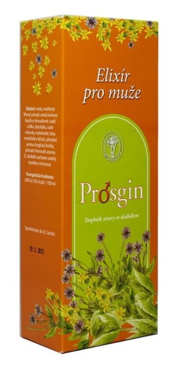Zobrazit detail výrobku Biomedica Prosgin bylinný elixír 250 ml + 2 měsíce na vrácení zboží