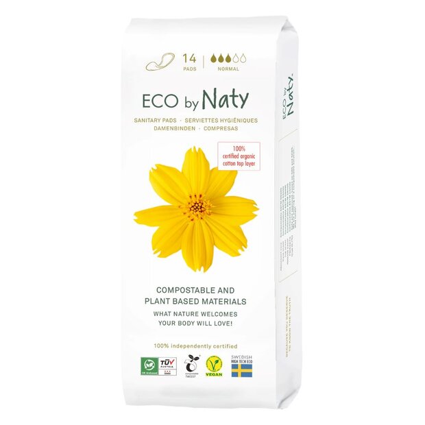 Zobrazit detail výrobku Eco by Naty Dámské vložky ECO by Naty - normal 14 ks