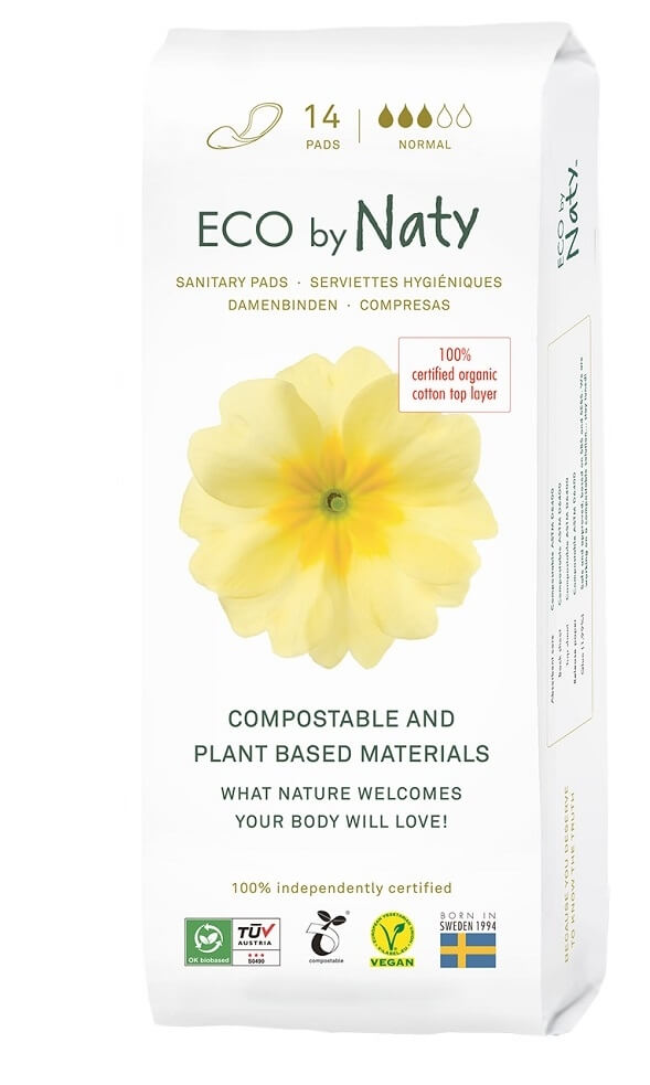 Zobrazit detail výrobku Eco by Naty Dámské vložky ECO by Naty - normal 14 ks + 2 měsíce na vrácení zboží