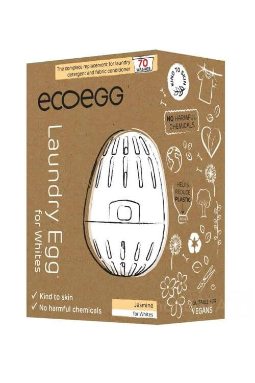 Zobrazit detail výrobku Ecoegg Prací vajíčko na bílé prádlo na 70 praní - jasmín + 2 měsíce na vrácení zboží