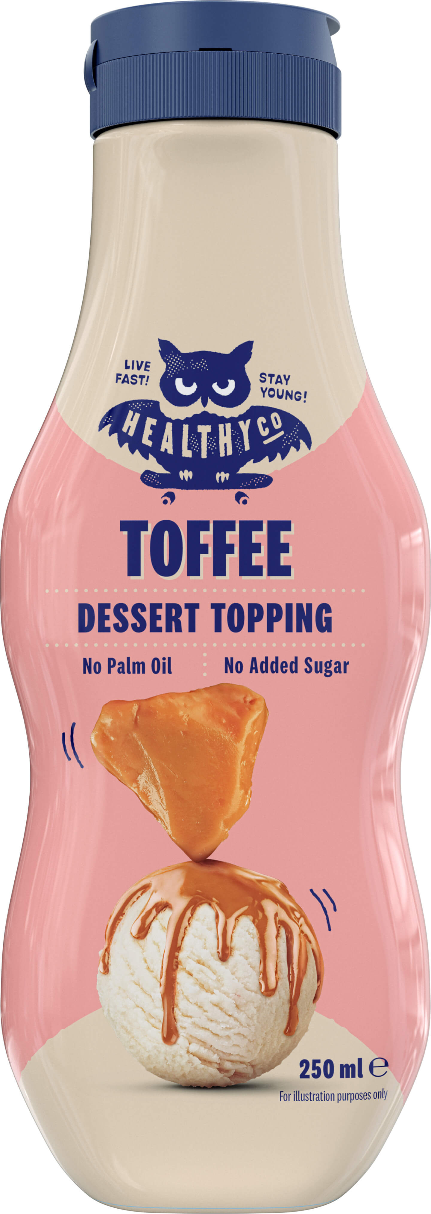 Zobrazit detail výrobku HealthyCo Dessert Topping 250 ml - toffee