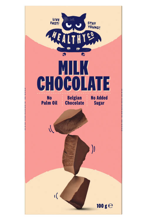Zobrazit detail výrobku HealthyCo Chocolate 100 g - mléčná + 2 měsíce na vrácení zboží