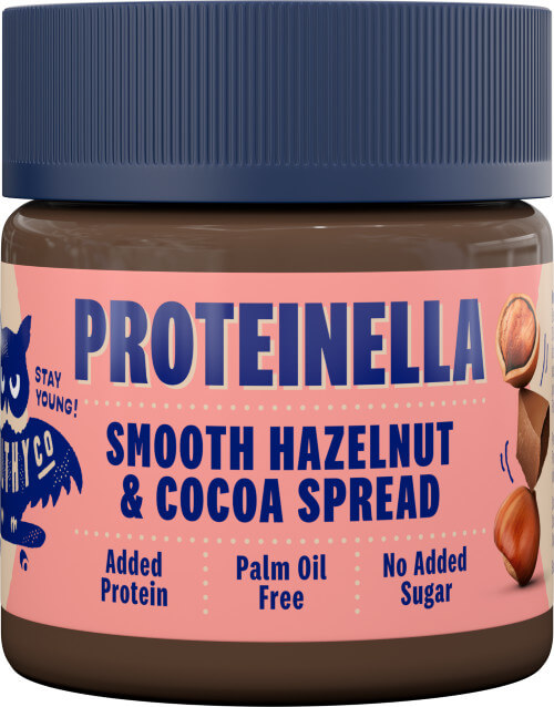 Zobrazit detail výrobku HealthyCo Proteinella - lískový oříšek, čokoláda 400 g + 2 měsíce na vrácení zboží