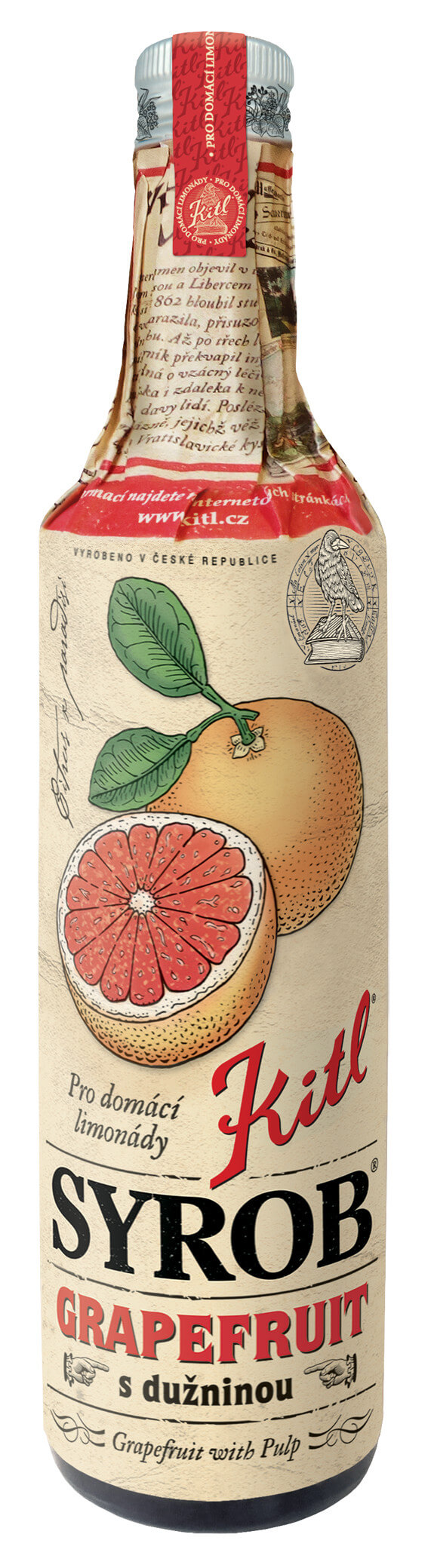Kitl Syrob Grapefruit s dužinou 500 ml