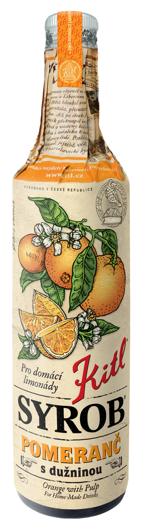Zobrazit detail výrobku Kitl Syrob Pomeranč s dužinou 500 ml + 2 měsíce na vrácení zboží
