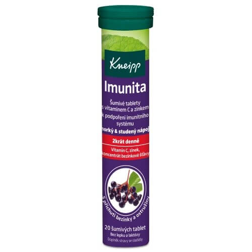 Zobrazit detail výrobku Kneipp Šumivé tablety Imunita 20 tablet + 2 měsíce na vrácení zboží