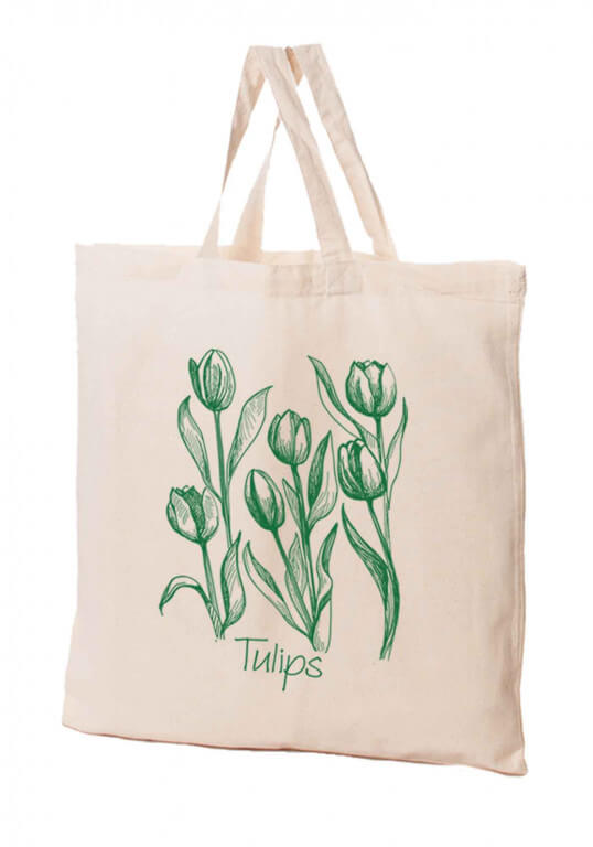 Zobrazit detail výrobku KPPS Přírodní bavlněná taška 16 l Tulipán + 2 měsíce na vrácení zboží