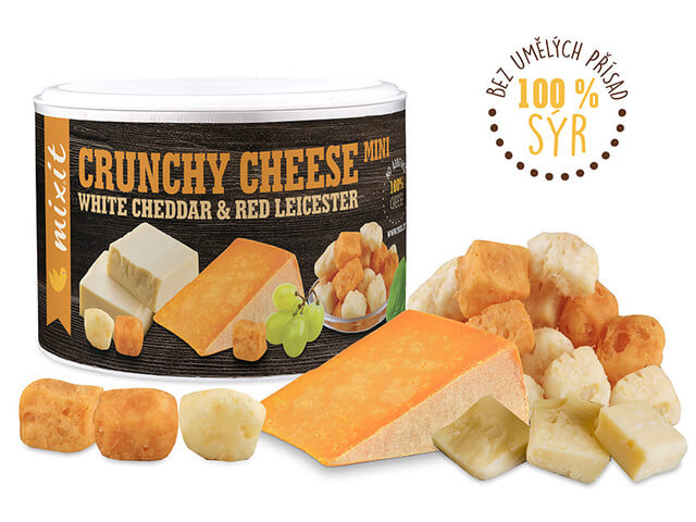 Zobrazit detail výrobku Mixit Křupavý sýr: White Cheddar & Red Leicester 70 g + 2 měsíce na vrácení zboží