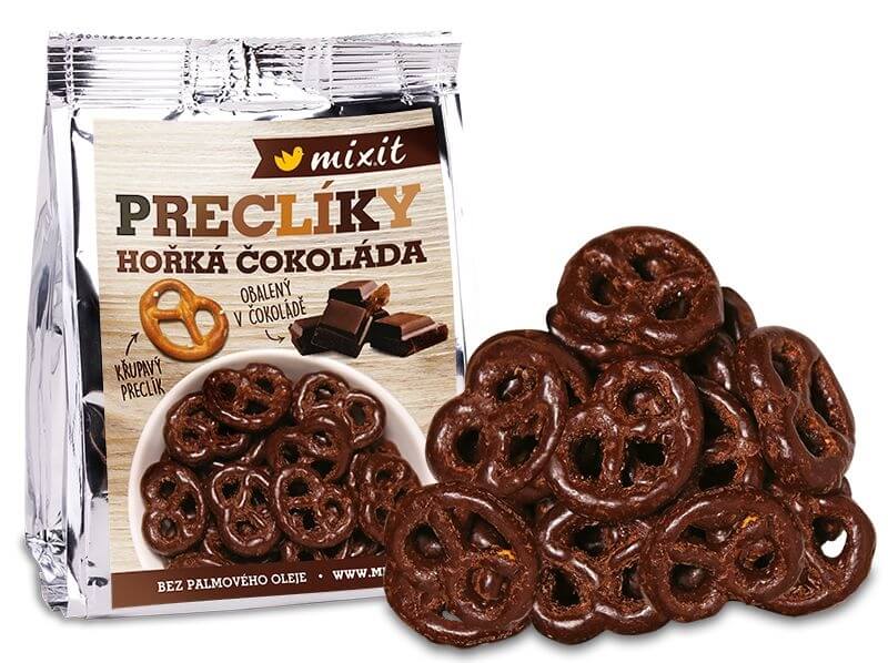 Zobrazit detail výrobku Mixit Preclíky do kapsy - Hořká čokoláda 70 g + 2 měsíce na vrácení zboží