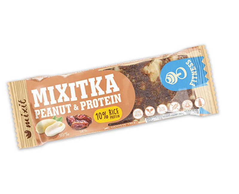 Zobrazit detail výrobku Mixit Mixitka bez lepku - Arašídy + Protein 1 ks + 2 měsíce na vrácení zboží