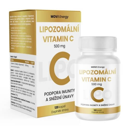 Zobrazit detail výrobku MOVit Energy Lipozomální Vitamin C 500 mg 120 kapslí + 2 měsíce na vrácení zboží
