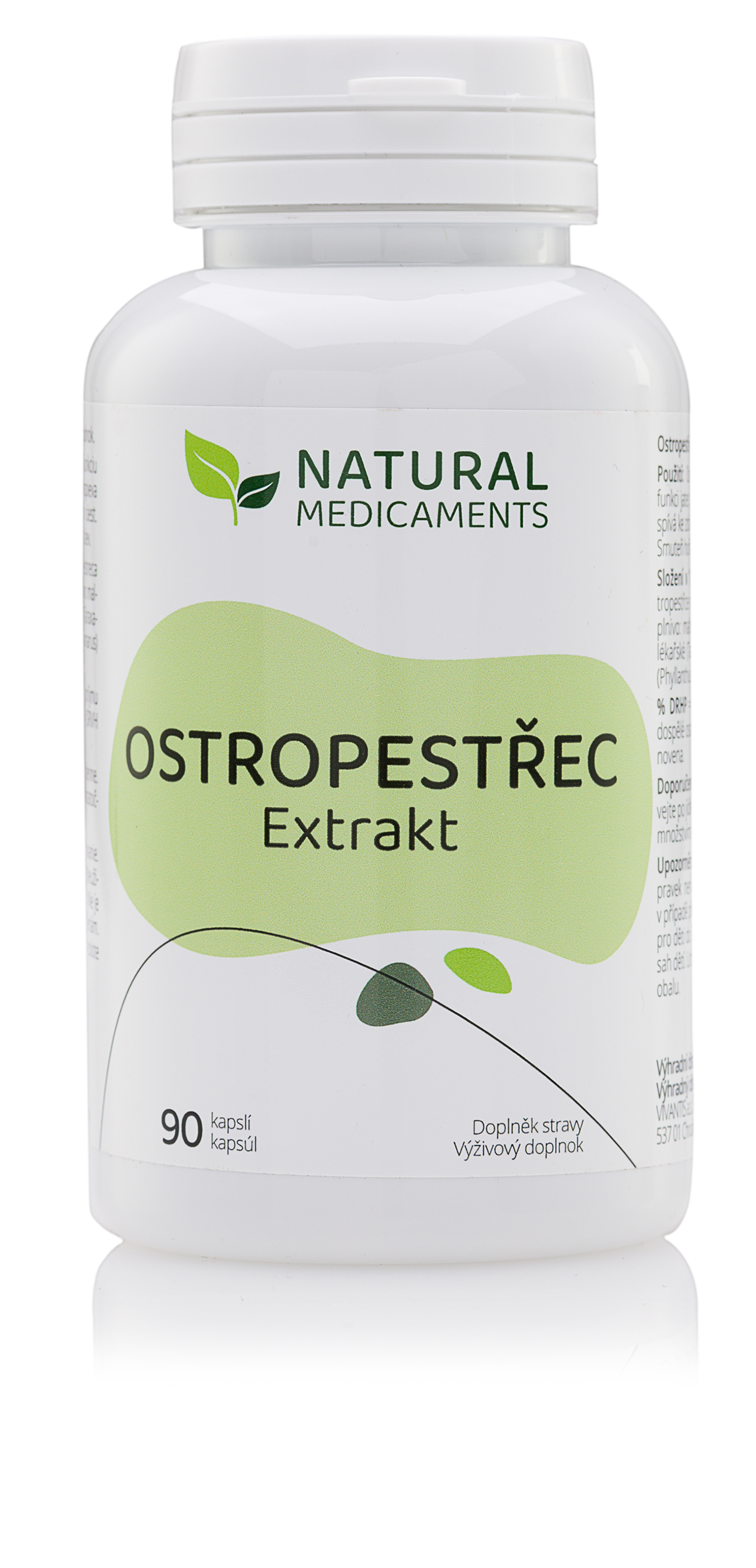 Natural Medicaments Ostropestřec Extrakt 90 kapslí