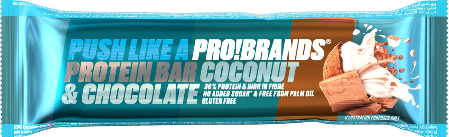 Zobrazit detail výrobku PRO!BRANDS Protein Bar 45 g - kokos + 2 měsíce na vrácení zboží