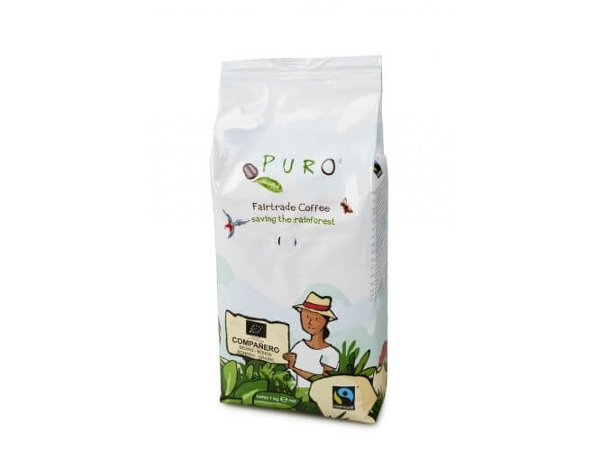 Zobrazit detail výrobku Puro Puro zrnková káva BIO COMPANERO 1 kg + 2 měsíce na vrácení zboží