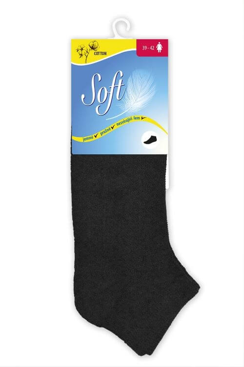 Zobrazit detail výrobku Soft Dámské ponožky se zdravotním lemem nízké - černé 39 - 42 + 2 měsíce na vrácení zboží