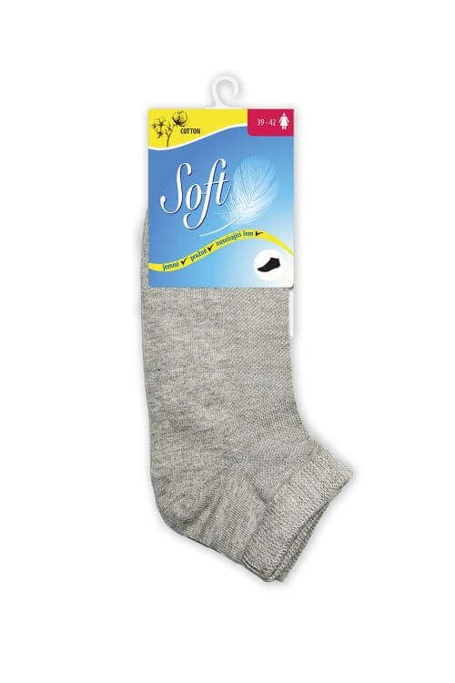 Zobrazit detail výrobku Soft Dámské ponožky se zdravotním lemem nízké - šedé 39 - 42 + 2 měsíce na vrácení zboží