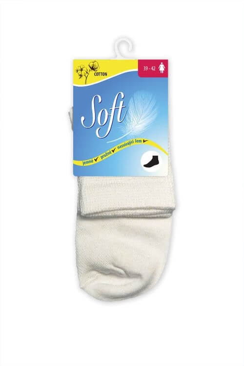 Zobrazit detail výrobku Soft Dámské ponožky se zdravotním lemem střední - bílé 35 - 38