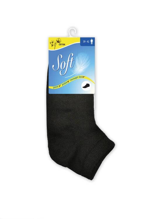 Zobrazit detail výrobku Soft Pánské ponožky se zdravotním lemem nízké - černé 39 - 42 + 2 měsíce na vrácení zboží