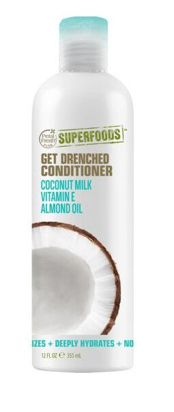 Zobrazit detail výrobku SUPERFOODS Get Drenched kondicionér - kokosové mléko, vitamín E a mandlový olej 355 ml + 2 měsíce na vrácení zboží