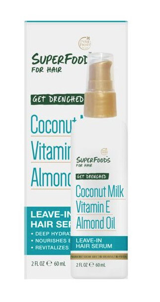 SUPERFOODS Get Drenched sérum - kokosové mléko, vitamín E a mandlový olej 60 ml