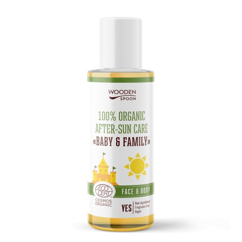 Zobrazit detail výrobku WoodenSpoon Dětský organický olej po opalování Baby & Family 100 ml