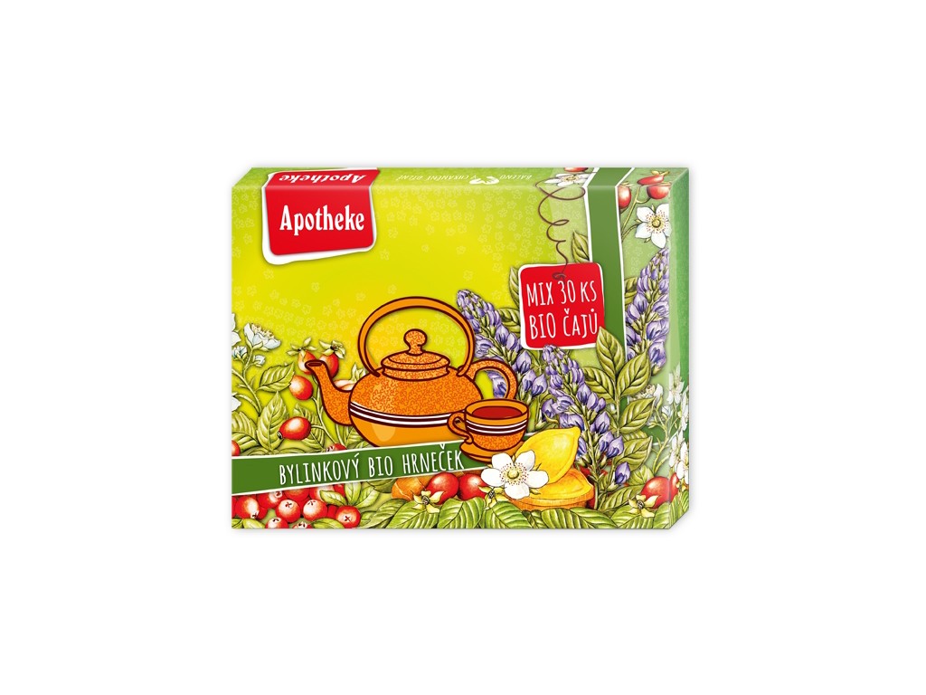 Zobrazit detail výrobku Apotheke Kolekce prémiových čajů Bylinkový hrneček BIO 30 sáčků + 2 měsíce na vrácení zboží