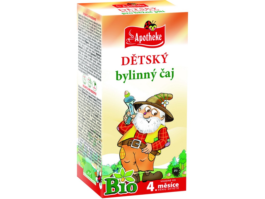 Zobrazit detail výrobku Apotheke Dětský bylinný čaj Loupežník BIO 20 sáčků + 2 měsíce na vrácení zboží
