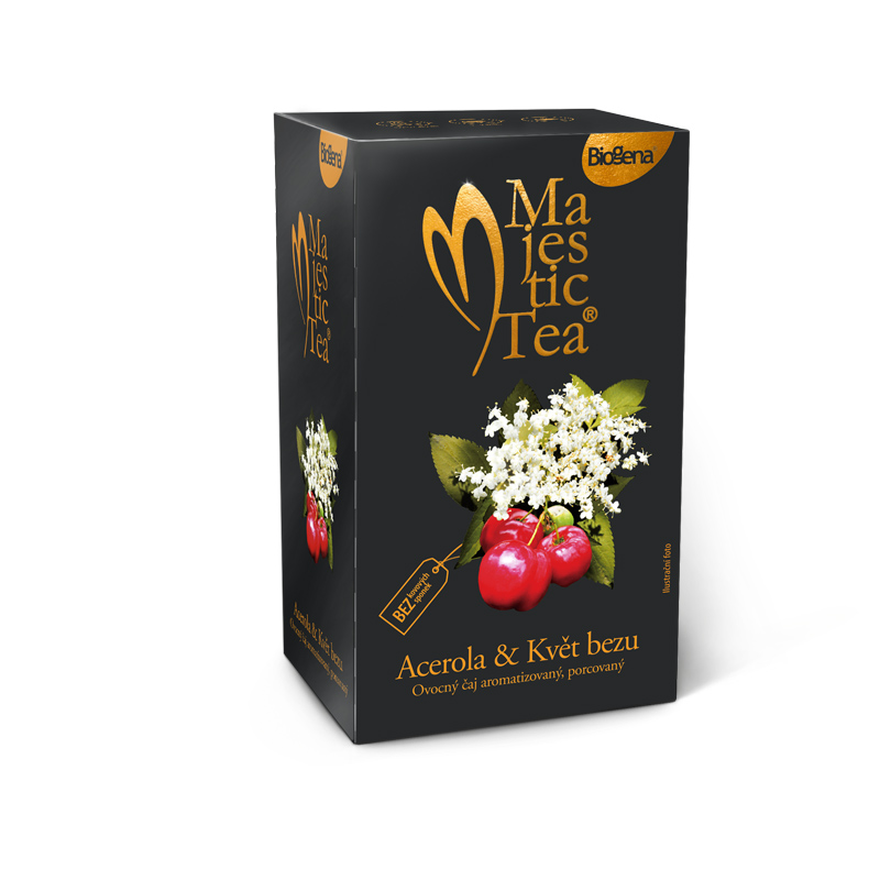 Zobrazit detail výrobku BIOGENA Majestic Tea Acerola & květ Bezu 20 x 2,5 g + 2 měsíce na vrácení zboží