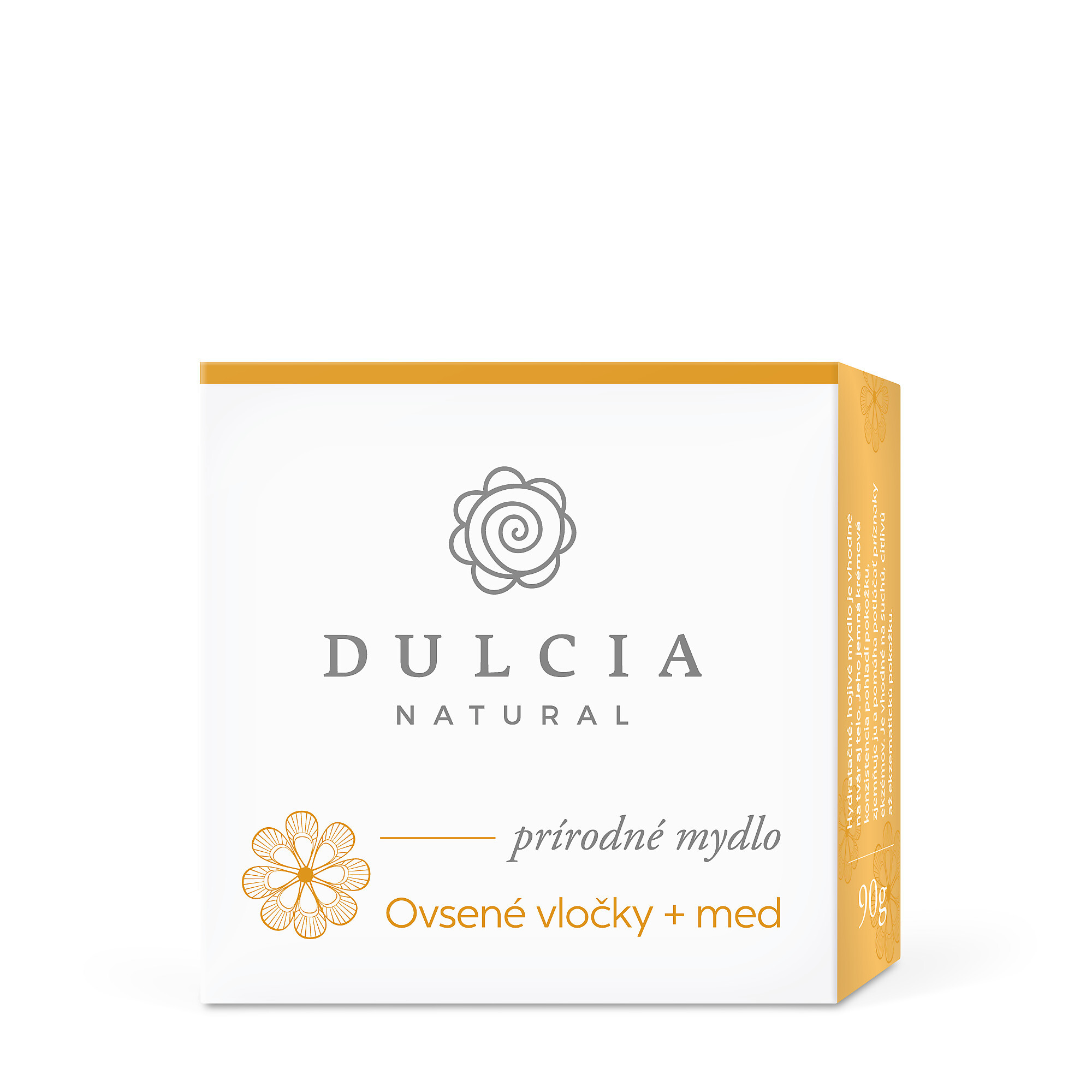 DULCIA natural Přírodní mýdlo - Ovesné vločky a med 90 g