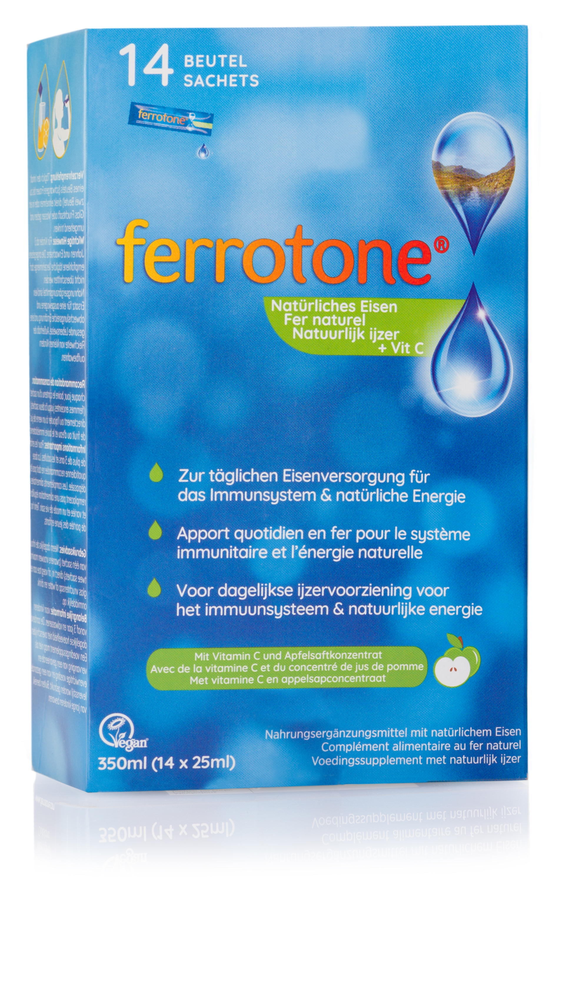 Zobrazit detail výrobku Ferrotone® Ferrotone® 14denní balení - Jablko s vitamínem C 14 x 25 ml