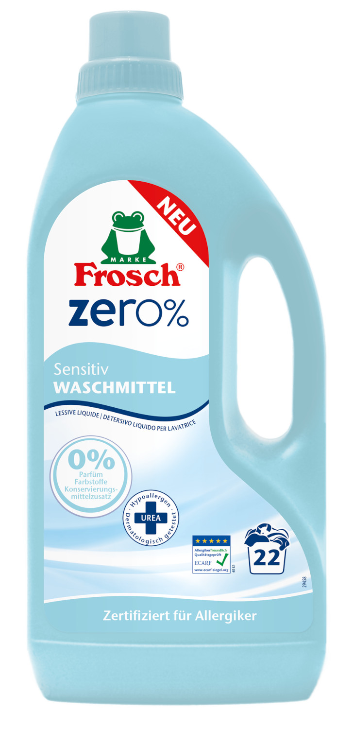 Zobrazit detail výrobku Frosch Prací prostředek pro citlivou pokožku EKO ZERO % 1500 ml + 2 měsíce na vrácení zboží