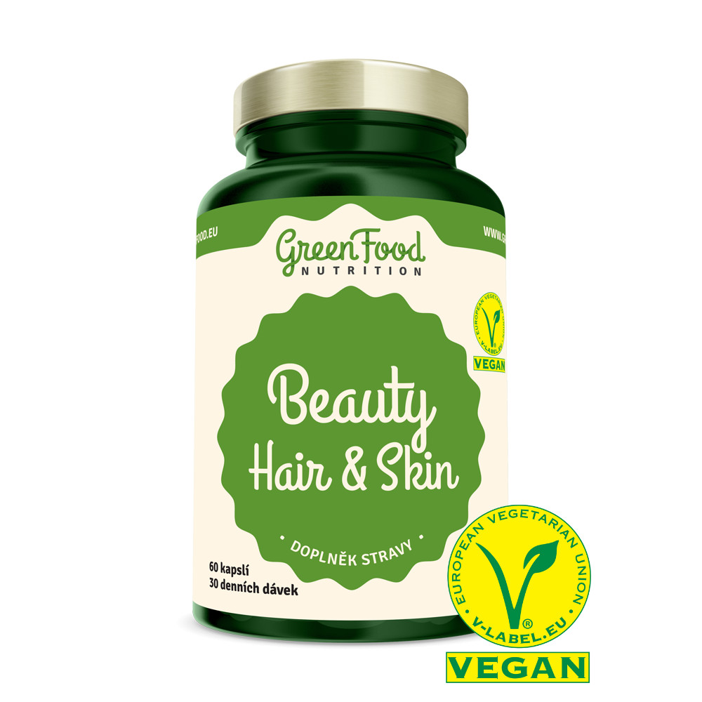 Zobrazit detail výrobku GreenFood Nutrition Nutrition Beauty Hair & Skin 60 kapslí