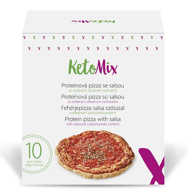Zobrazit detail výrobku KetoMix Proteinová pizza se salsou 10 porcí + 2 měsíce na vrácení zboží