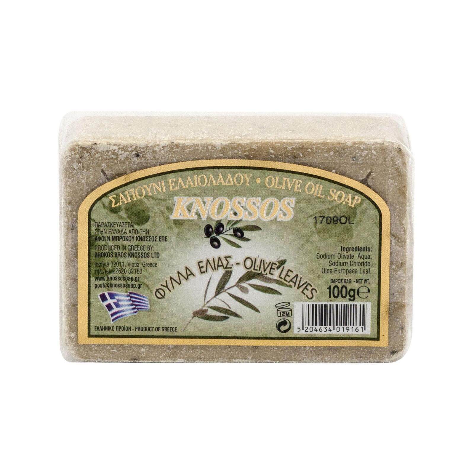 Knossos Olivové mýdlo Přírodní zelené 100 g
