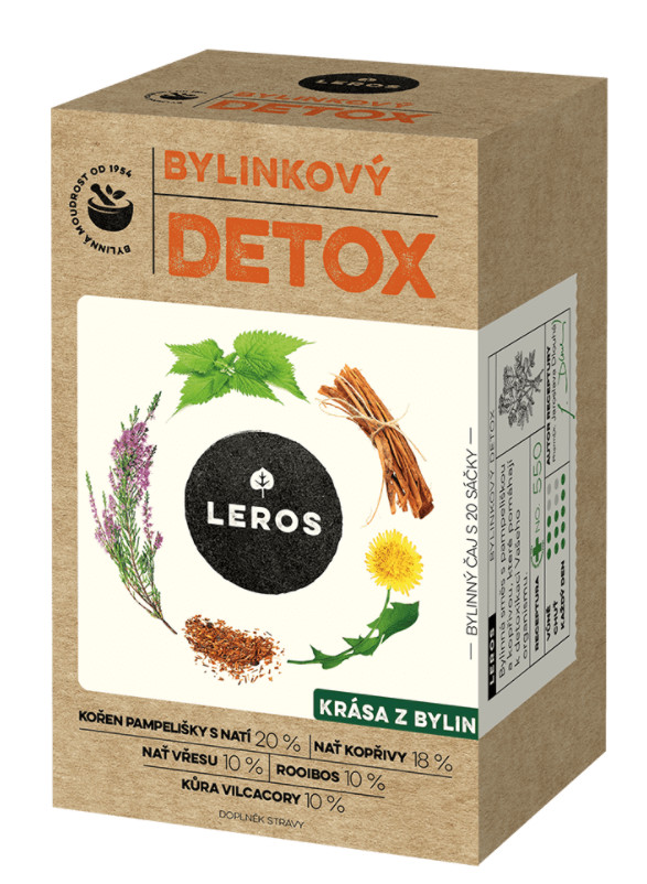 Zobrazit detail výrobku LEROS Bylinkový Detox 20 x 1.5 g + 2 měsíce na vrácení zboží