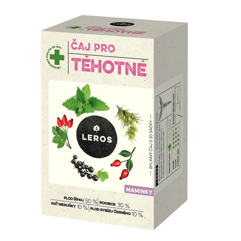 Zobrazit detail výrobku LEROS Čaj pro těhotné 20 x 2 g + 2 měsíce na vrácení zboží