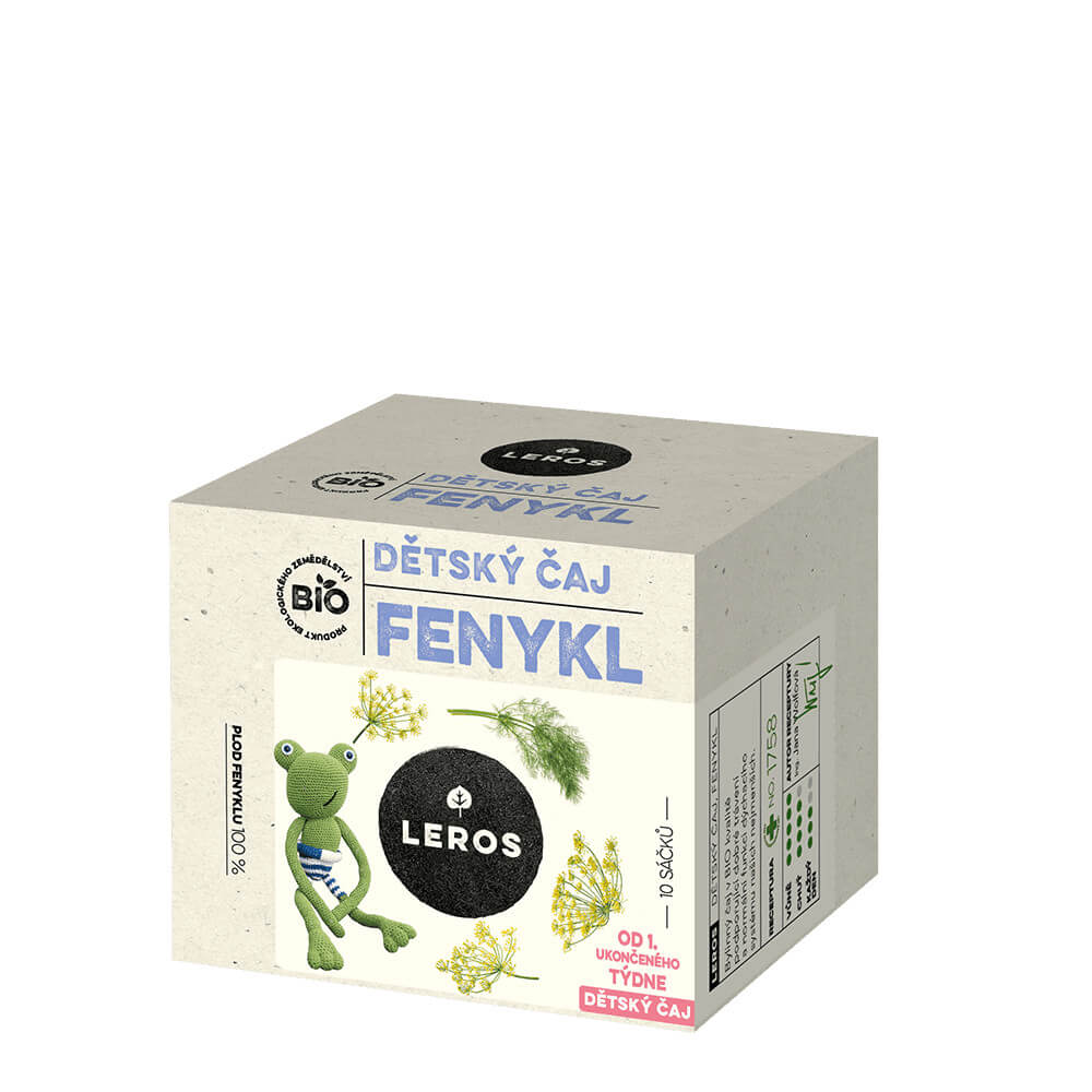 LEROS BIO Dětský čaj Fenykl 10 x 1,5g