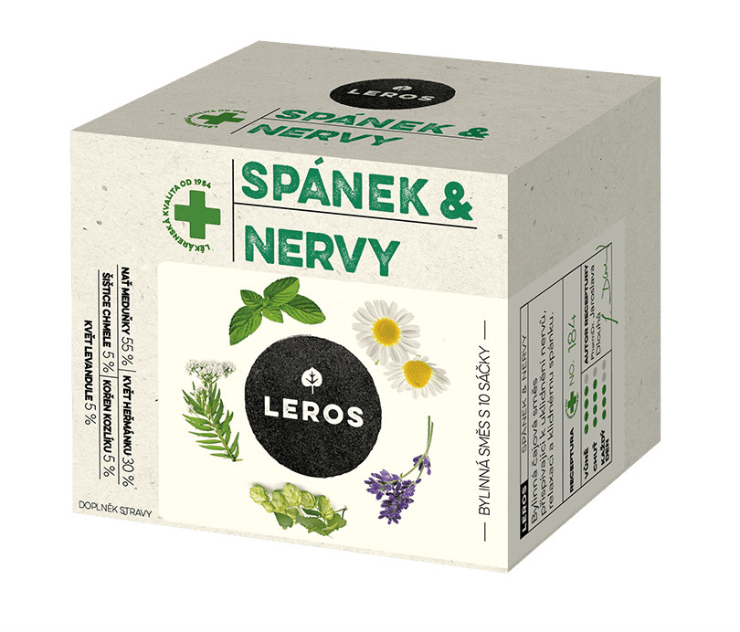 Zobrazit detail výrobku LEROS Spánek & nervy 10 x 1,3 g + 2 měsíce na vrácení zboží