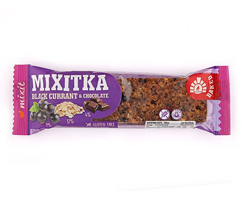 Zobrazit detail výrobku Mixit Mixitka bez lepku - Černý rybíz + čokoláda 1 ks + 2 měsíce na vrácení zboží