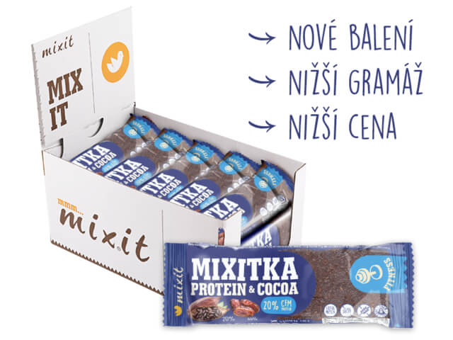 Zobrazit detail výrobku Mixit Mixitka bez lepku - Protein + kakao 20 ks + 2 měsíce na vrácení zboží
